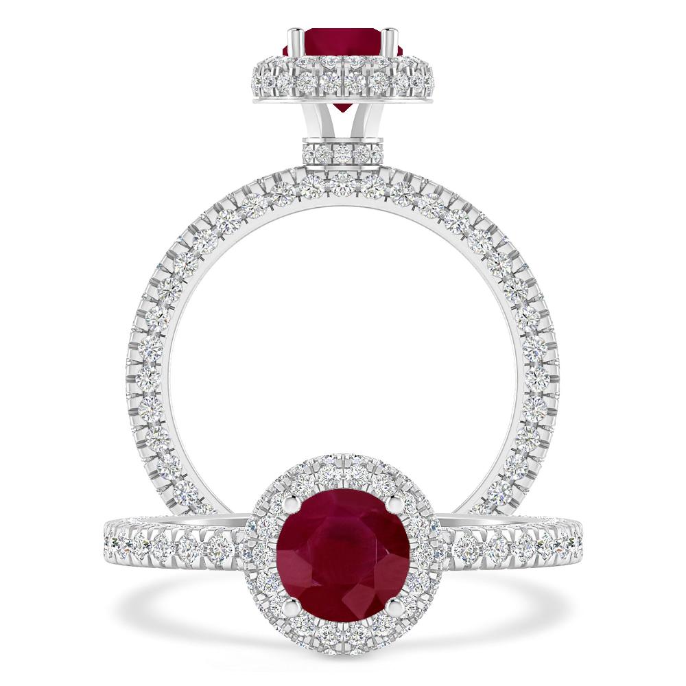 White Gold - Ruby