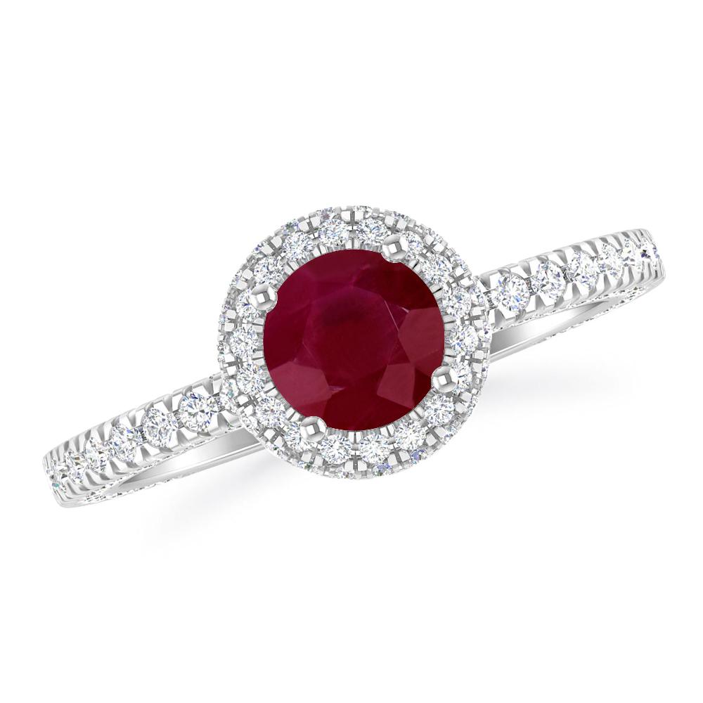 White Gold - Ruby