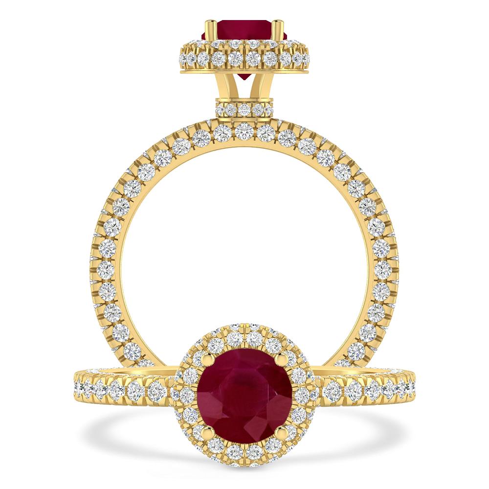 Yellow Gold - Ruby