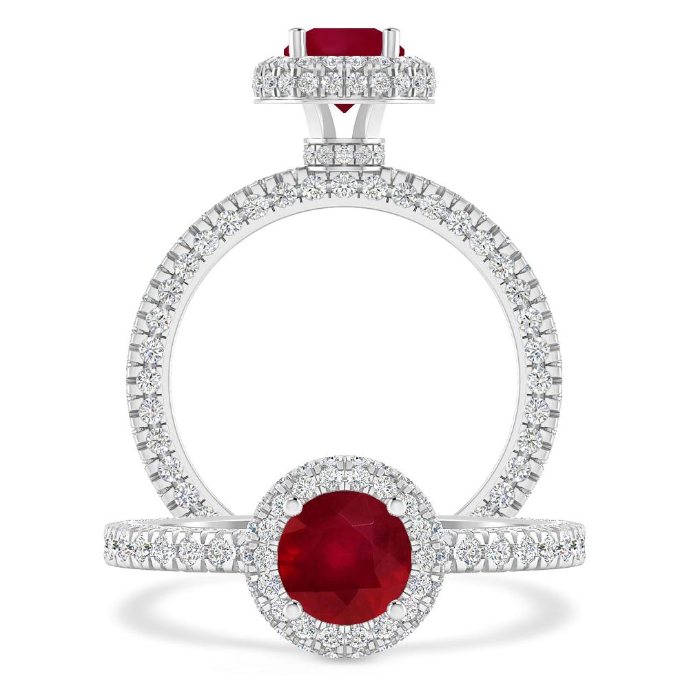 White Gold - Ruby