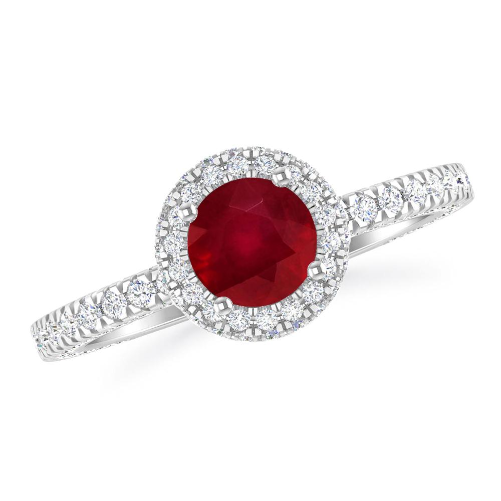 White Gold - Ruby