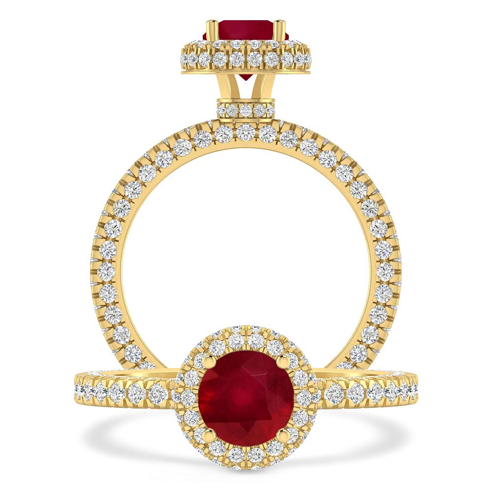 Yellow Gold - Ruby