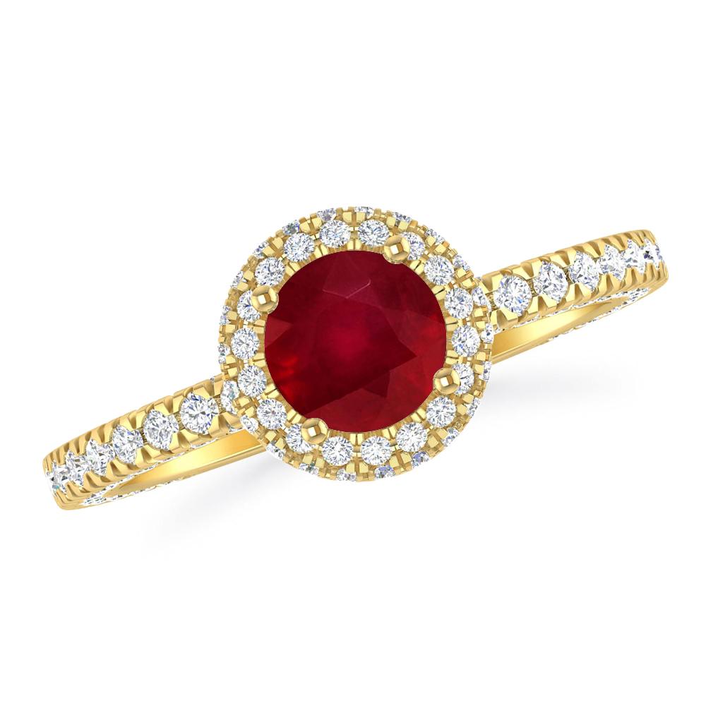 Yellow Gold - Ruby