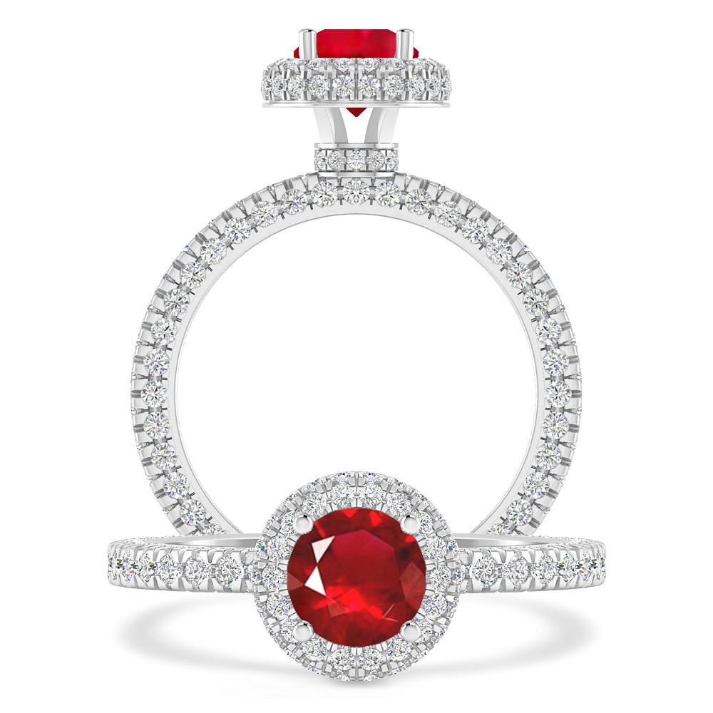 White Gold - Ruby