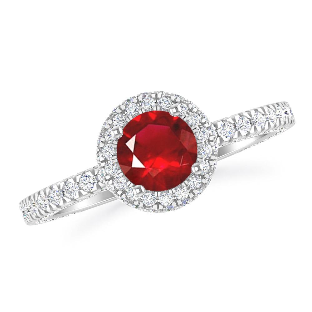 White Gold - Ruby