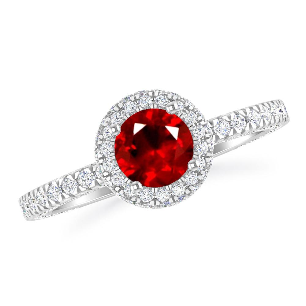 White Gold - Ruby