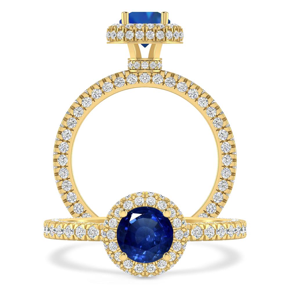 Yellow Gold - Sapphire