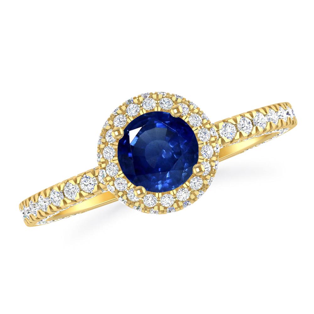 Yellow Gold - Sapphire