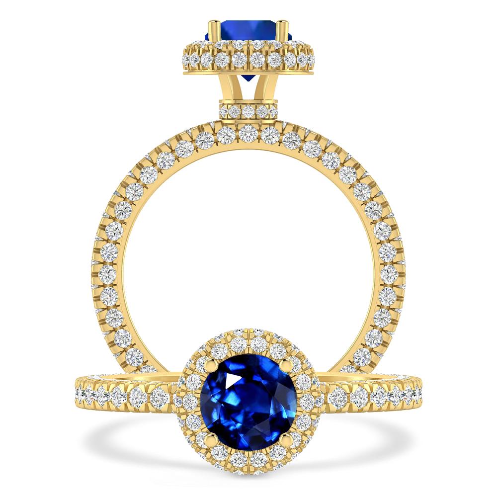 Yellow Gold - Sapphire