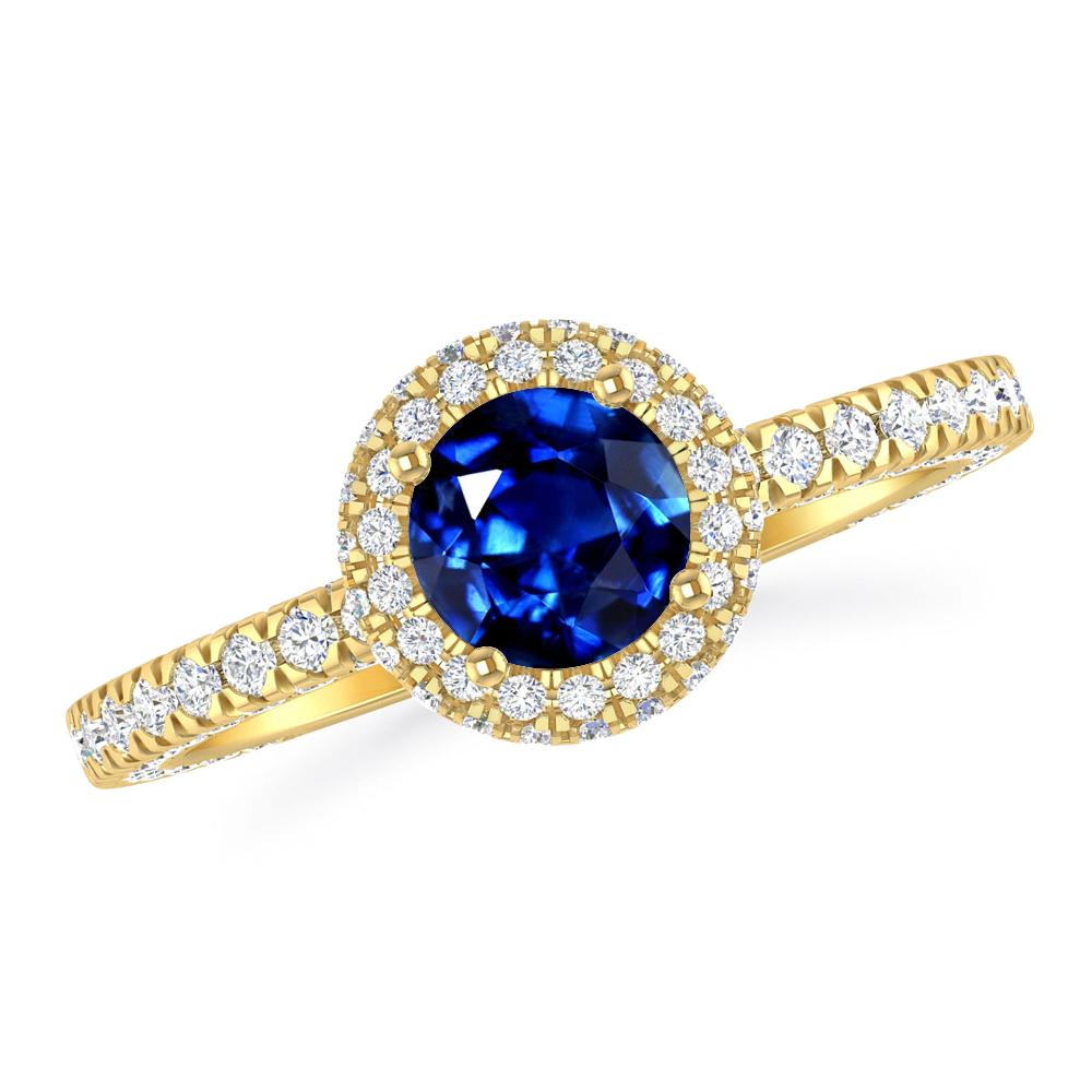 Yellow Gold - Sapphire