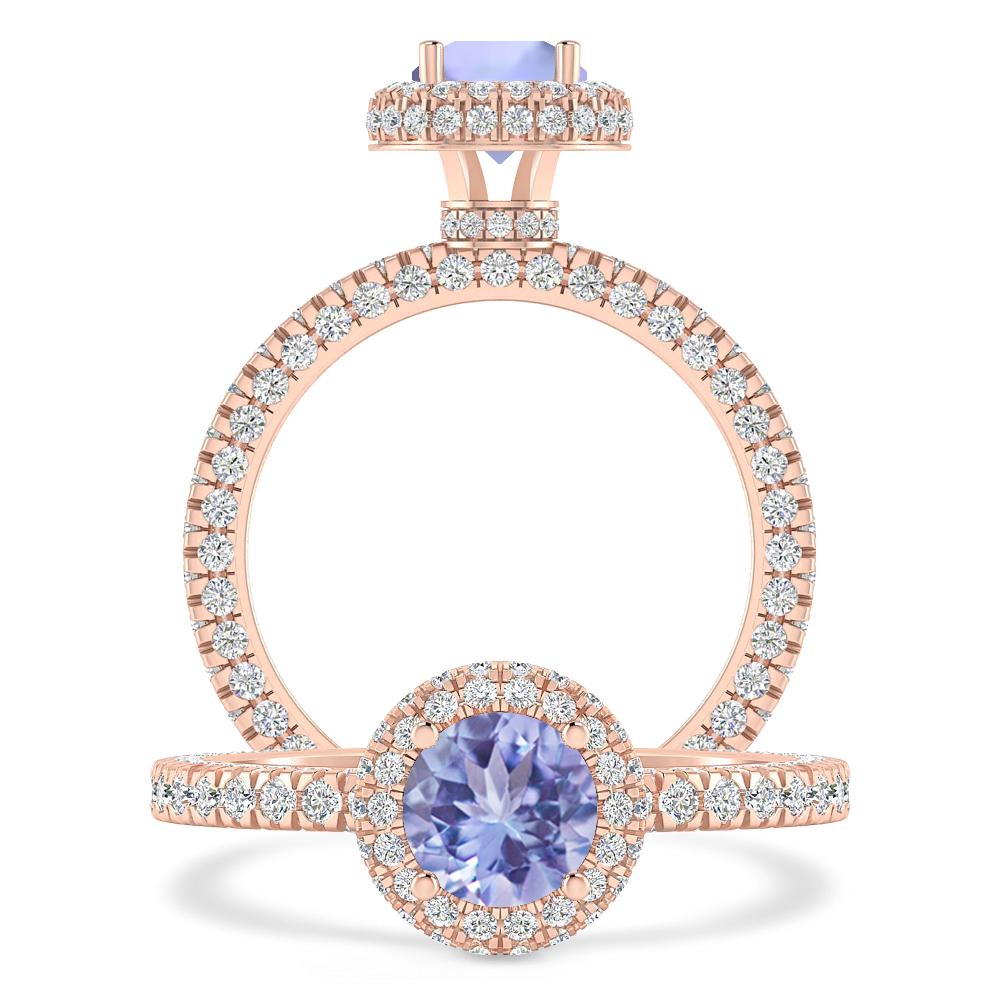 Rose Gold - Tanzanite