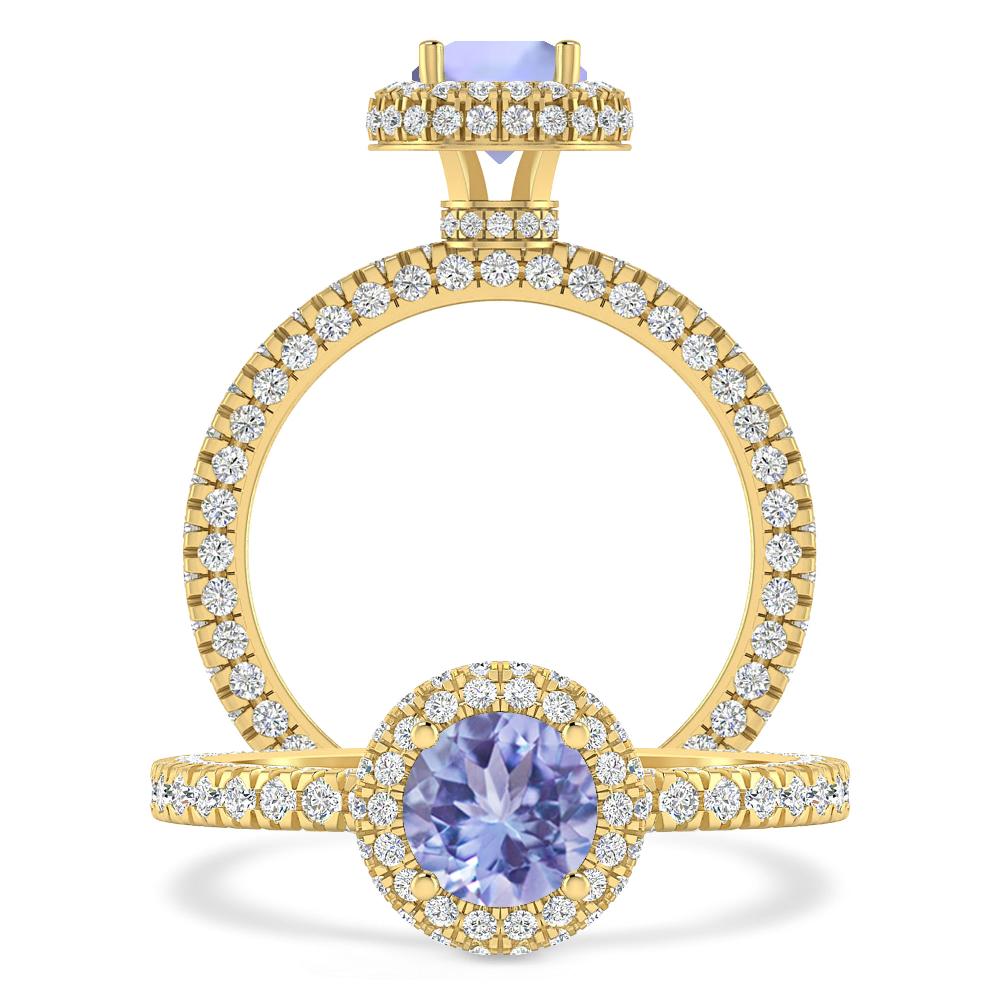 Yellow Gold - Tanzanite