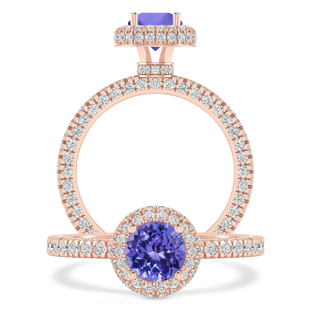 Rose Gold - Tanzanite