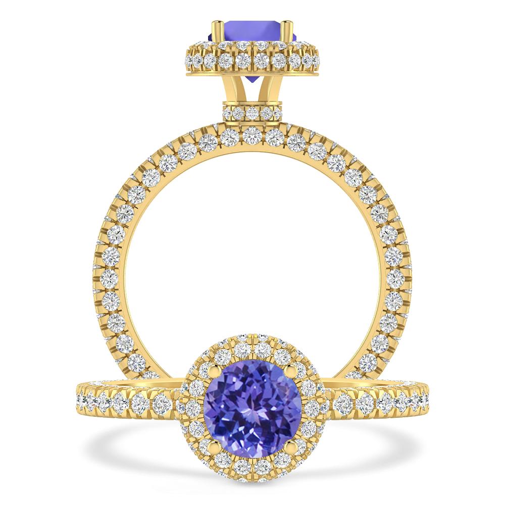 Yellow Gold - Tanzanite