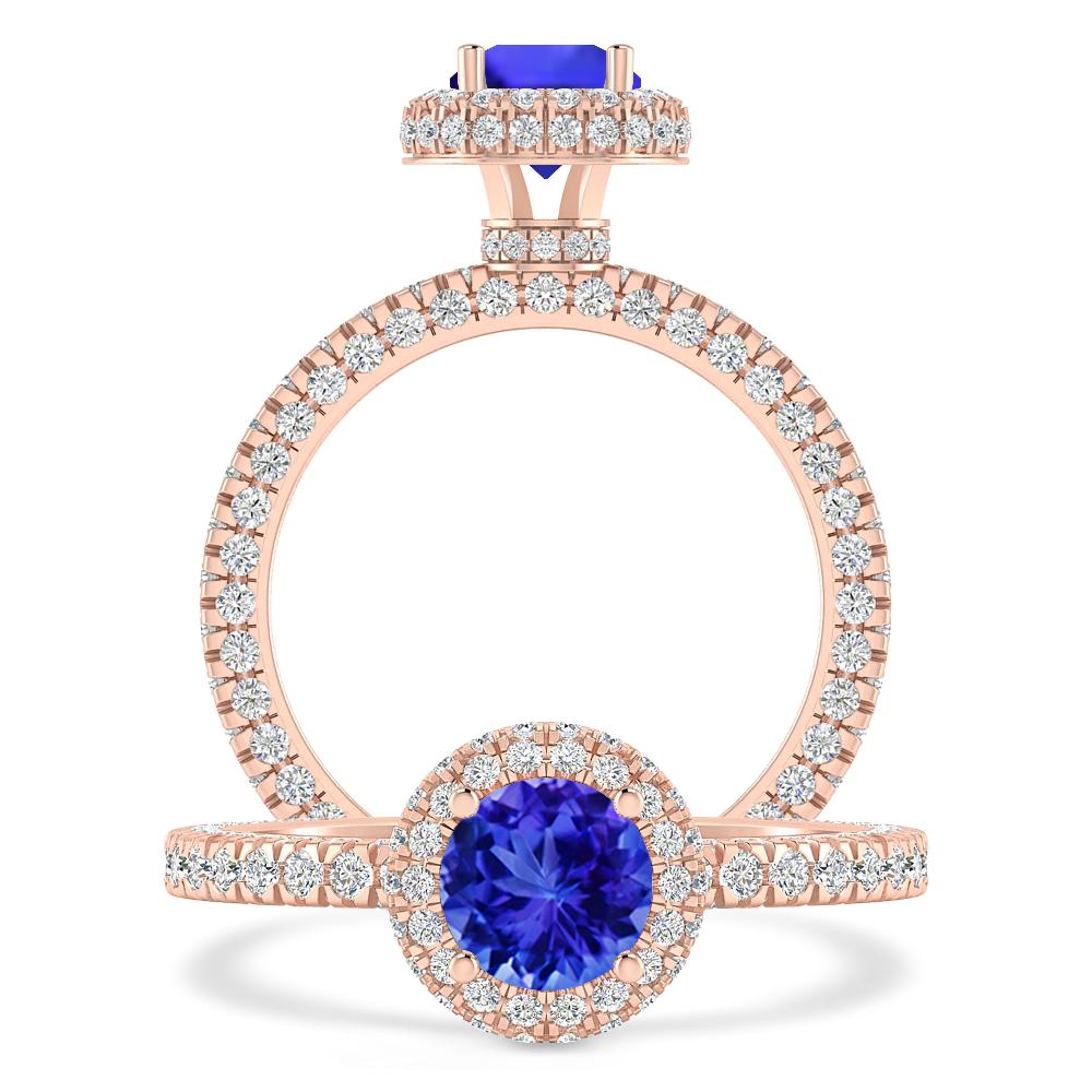 Rose Gold - Tanzanite