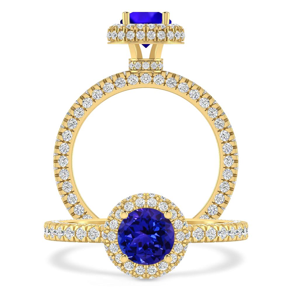 Yellow Gold - Tanzanite