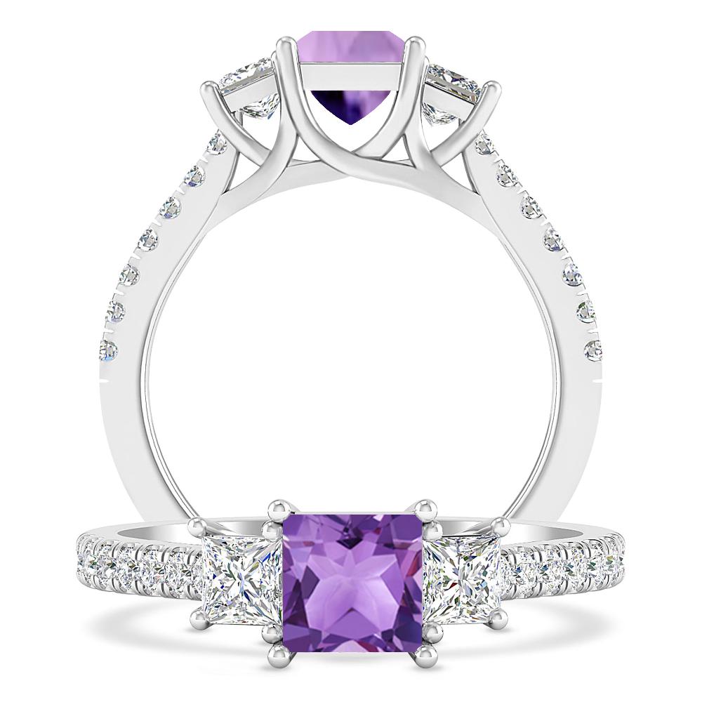 White Gold - Amethyst