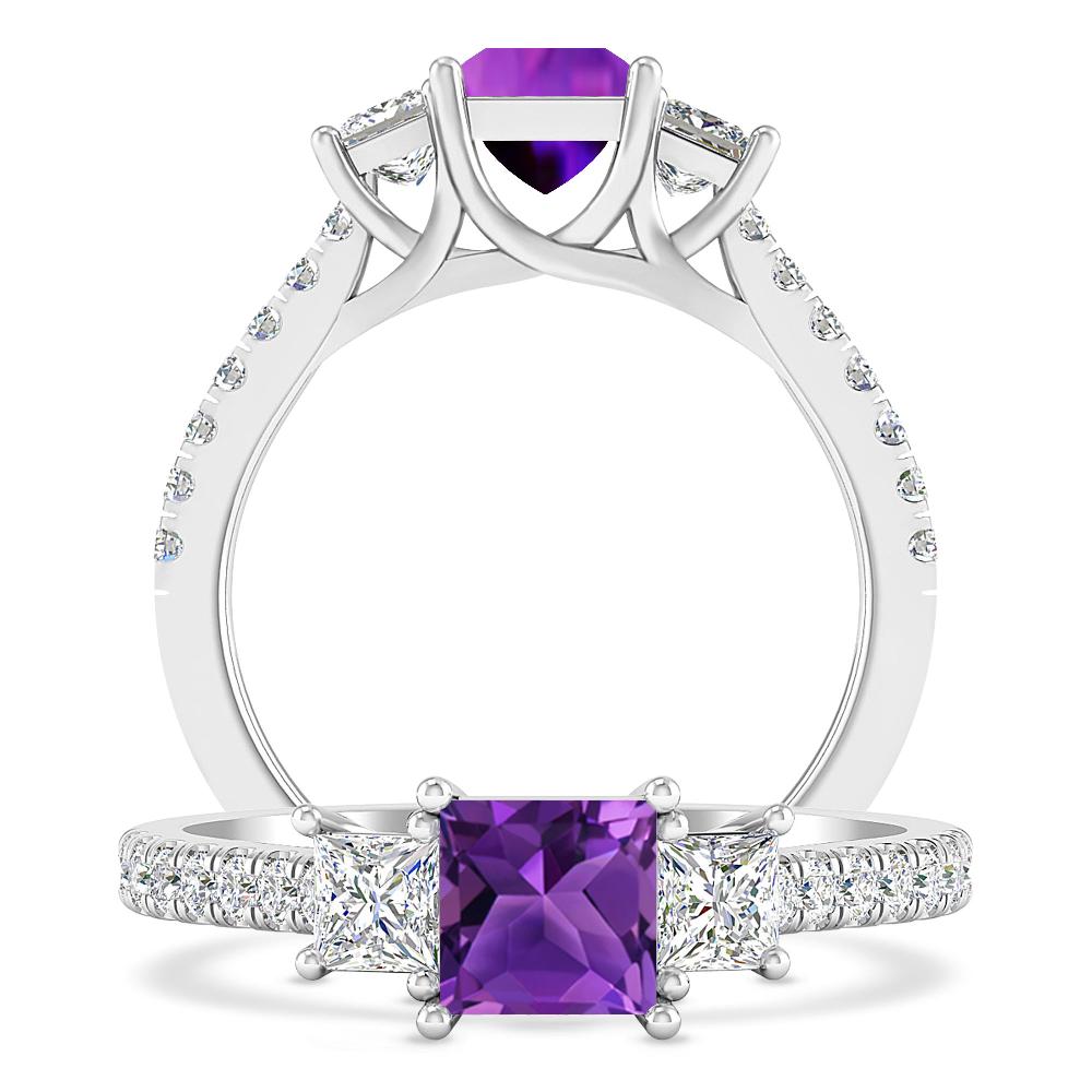 White Gold - Amethyst