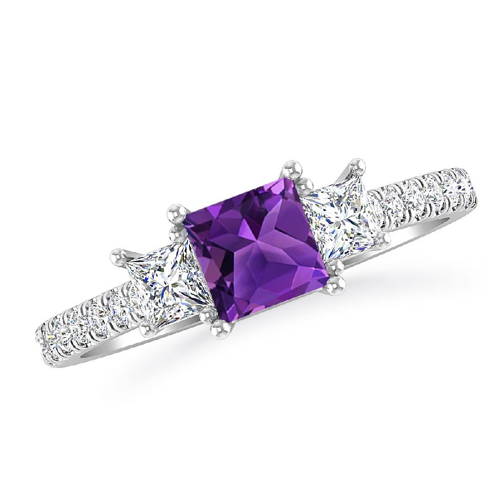 White Gold - Amethyst