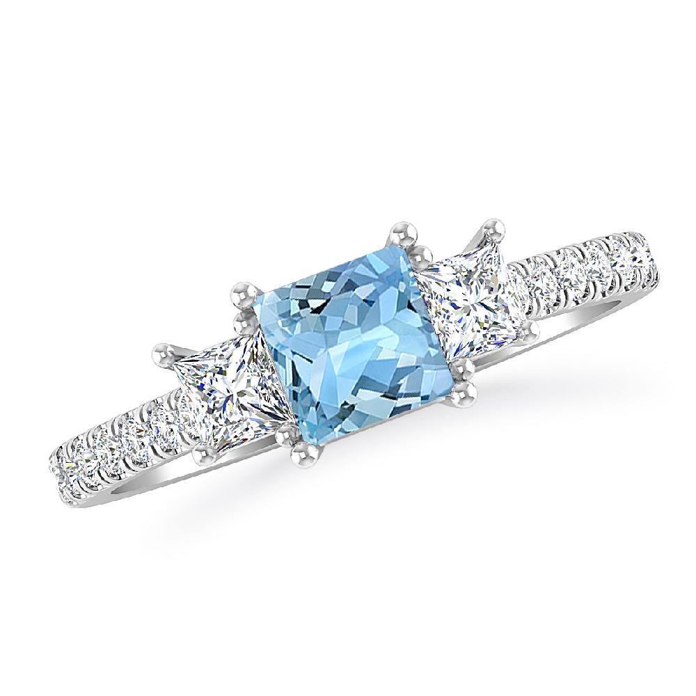 White Gold - Aquamarine