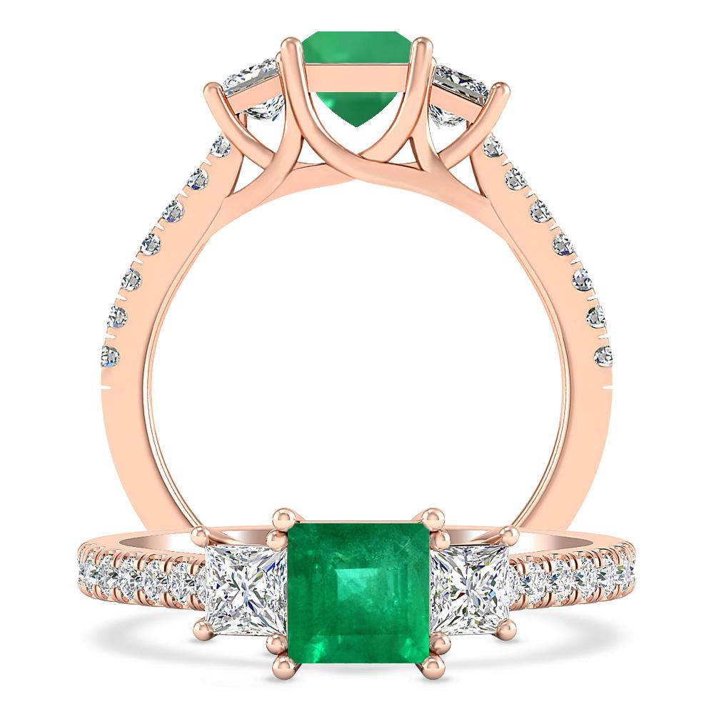 Rose Gold - Emerald