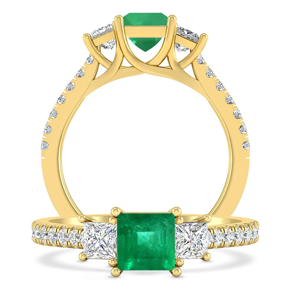 Yellow Gold - Emerald