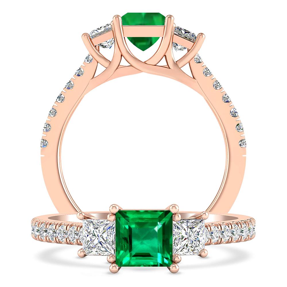 Rose Gold - Emerald