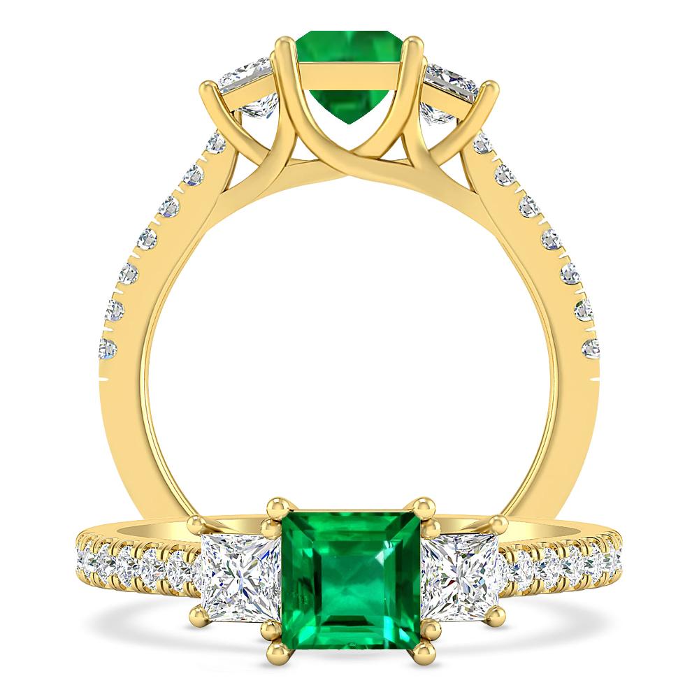 Yellow Gold - Emerald