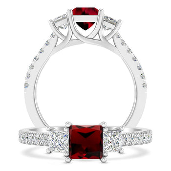 White Gold - Garnet