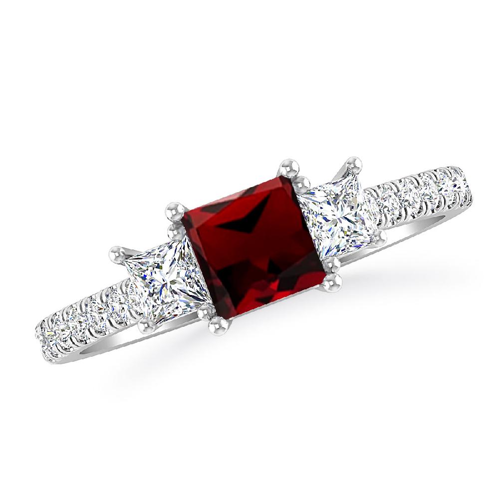 White Gold - Garnet