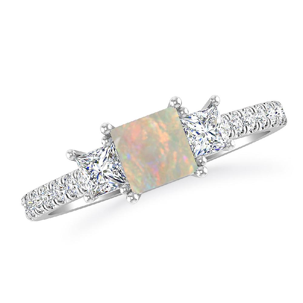 White Gold - Opal