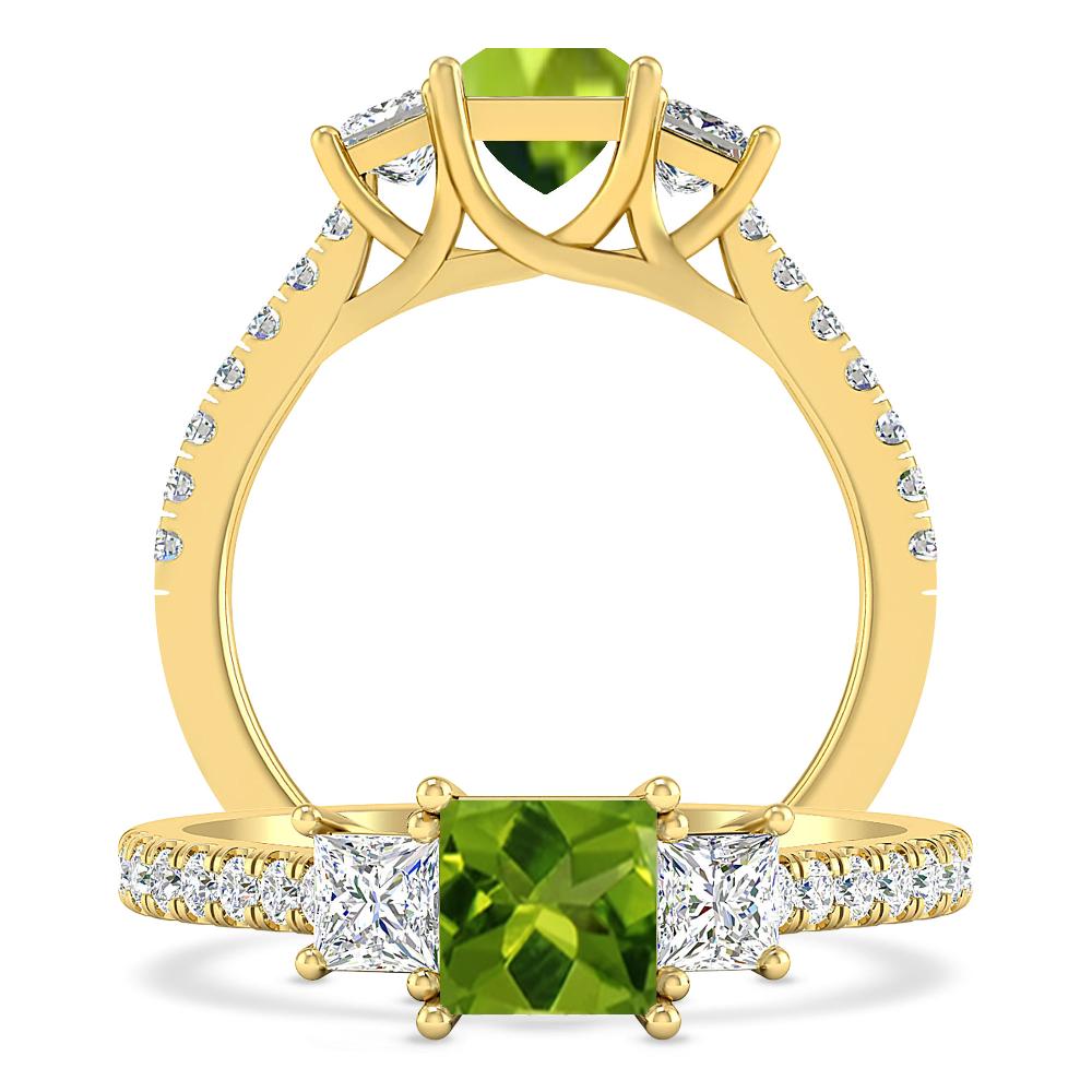 Yellow Gold - Peridot