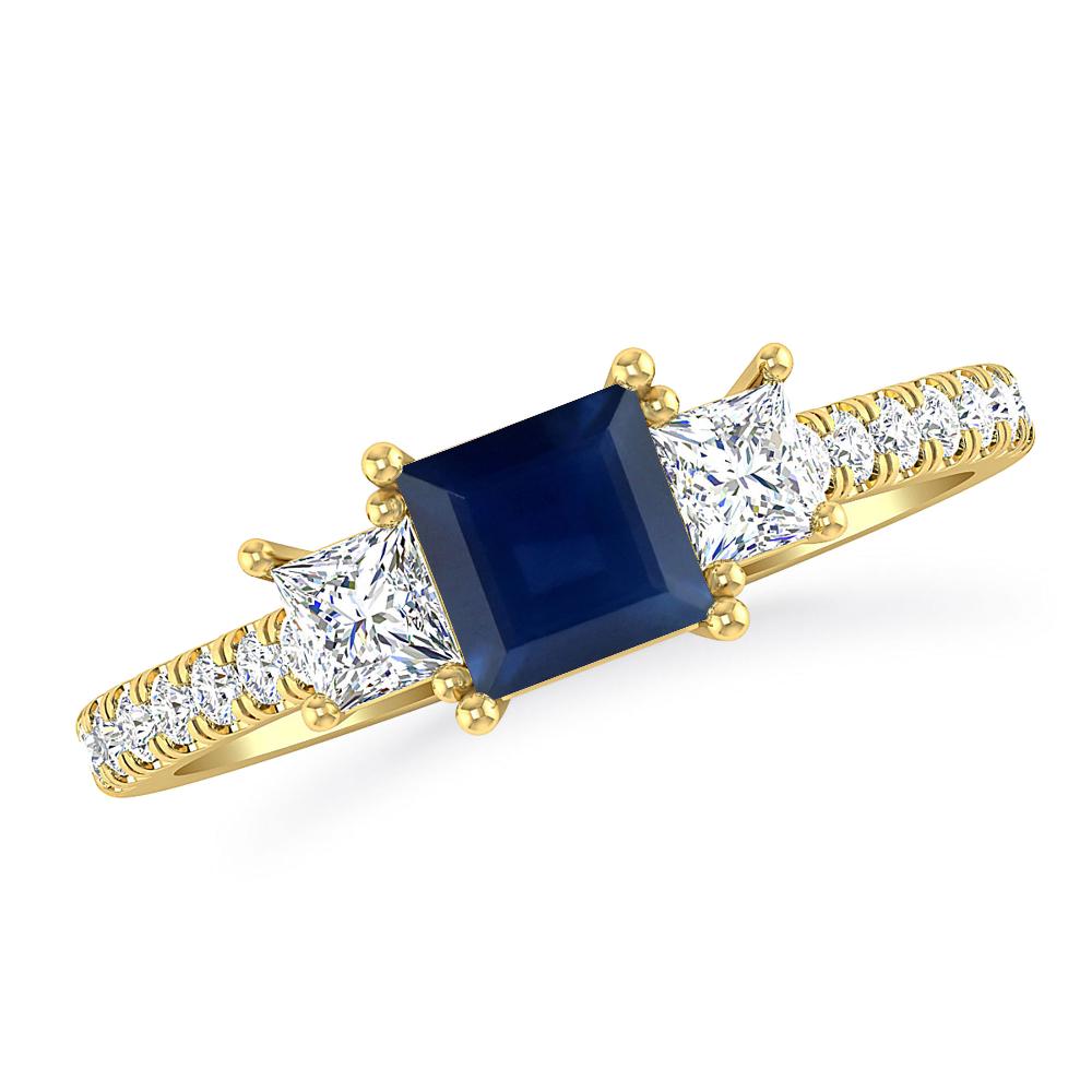 Yellow Gold - Sapphire