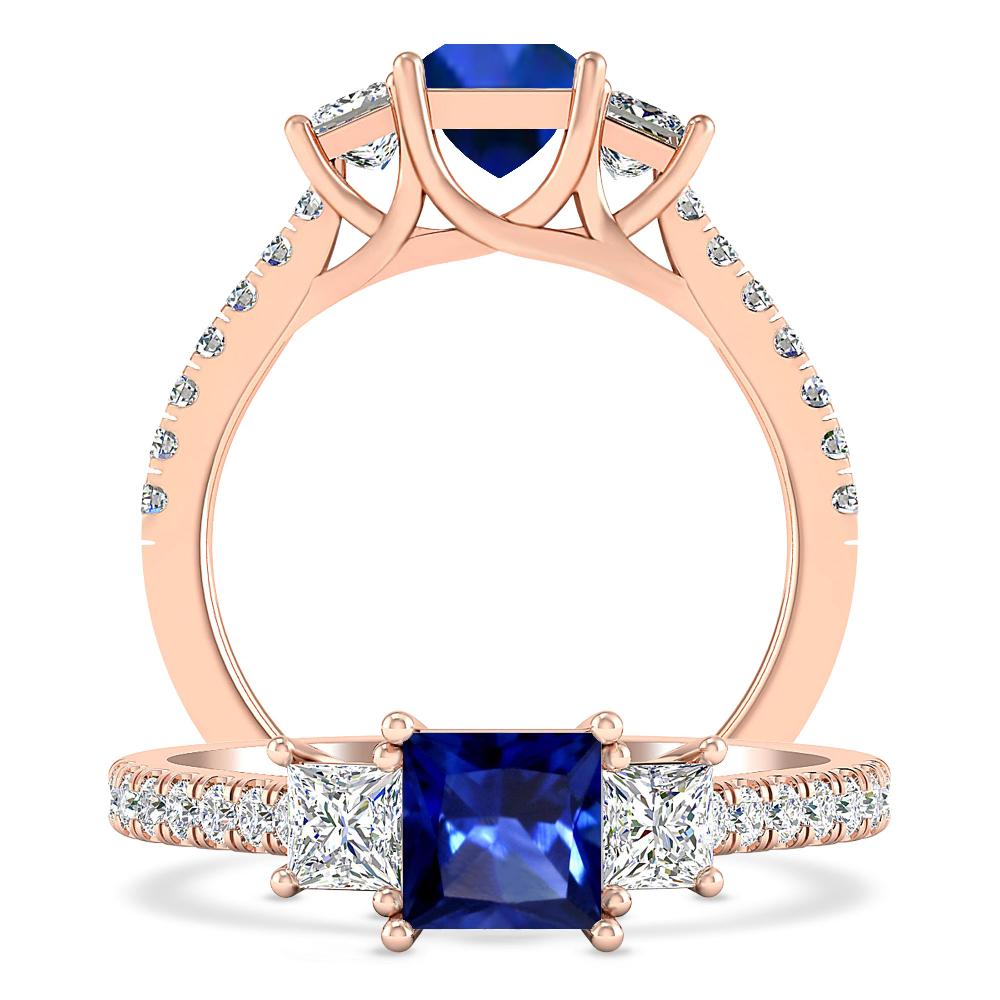 Rose Gold - Sapphire