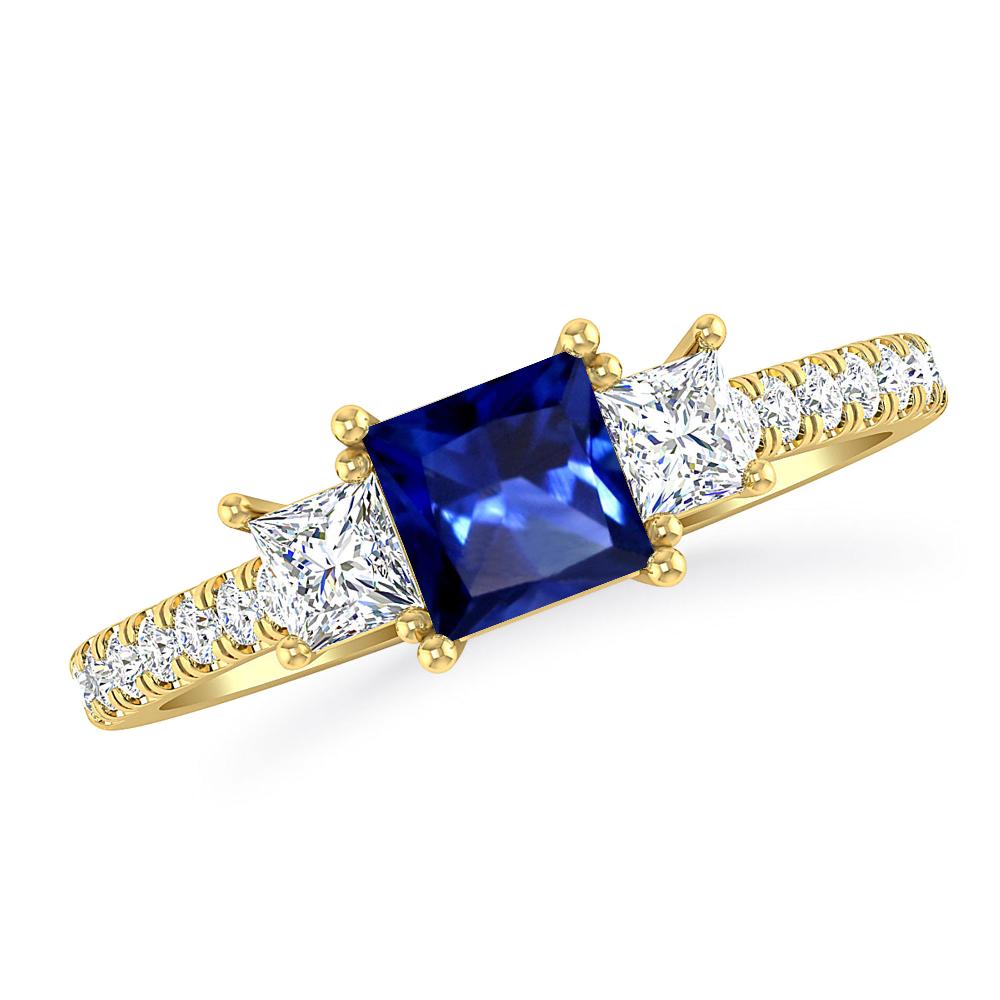 Yellow Gold - Sapphire