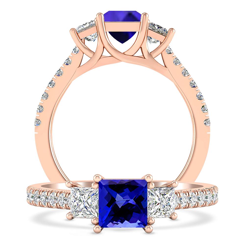 Rose Gold - Tanzanite