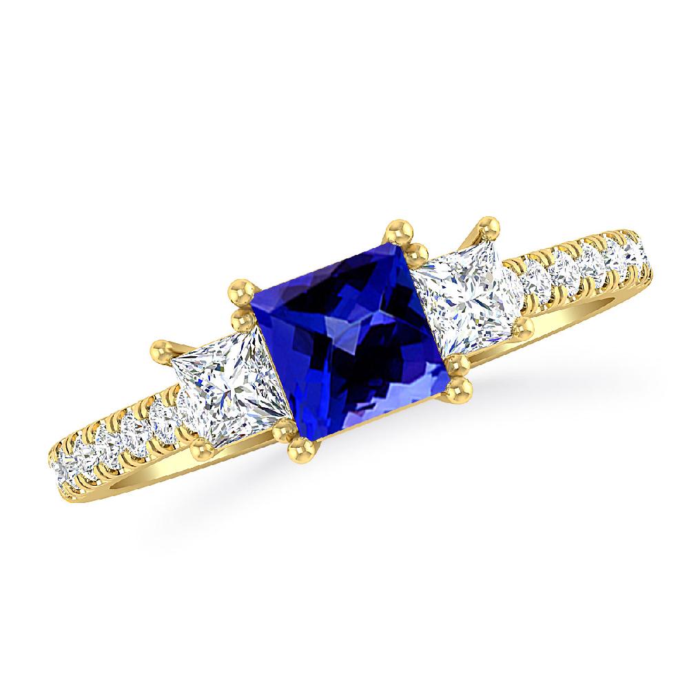 Yellow Gold - Tanzanite