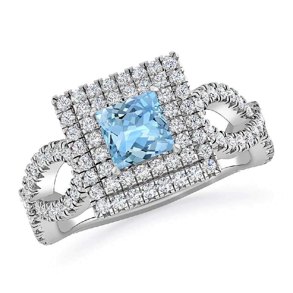 White Gold - Aquamarine