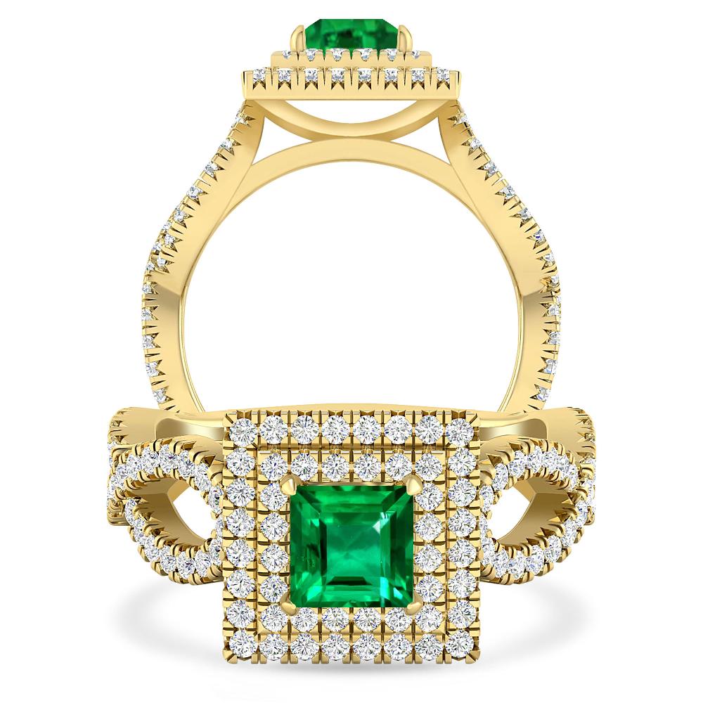 Yellow Gold - Emerald