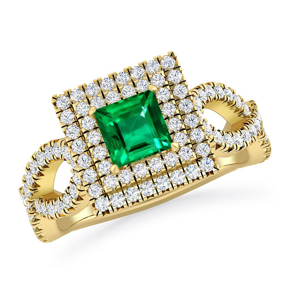 Yellow Gold - Emerald