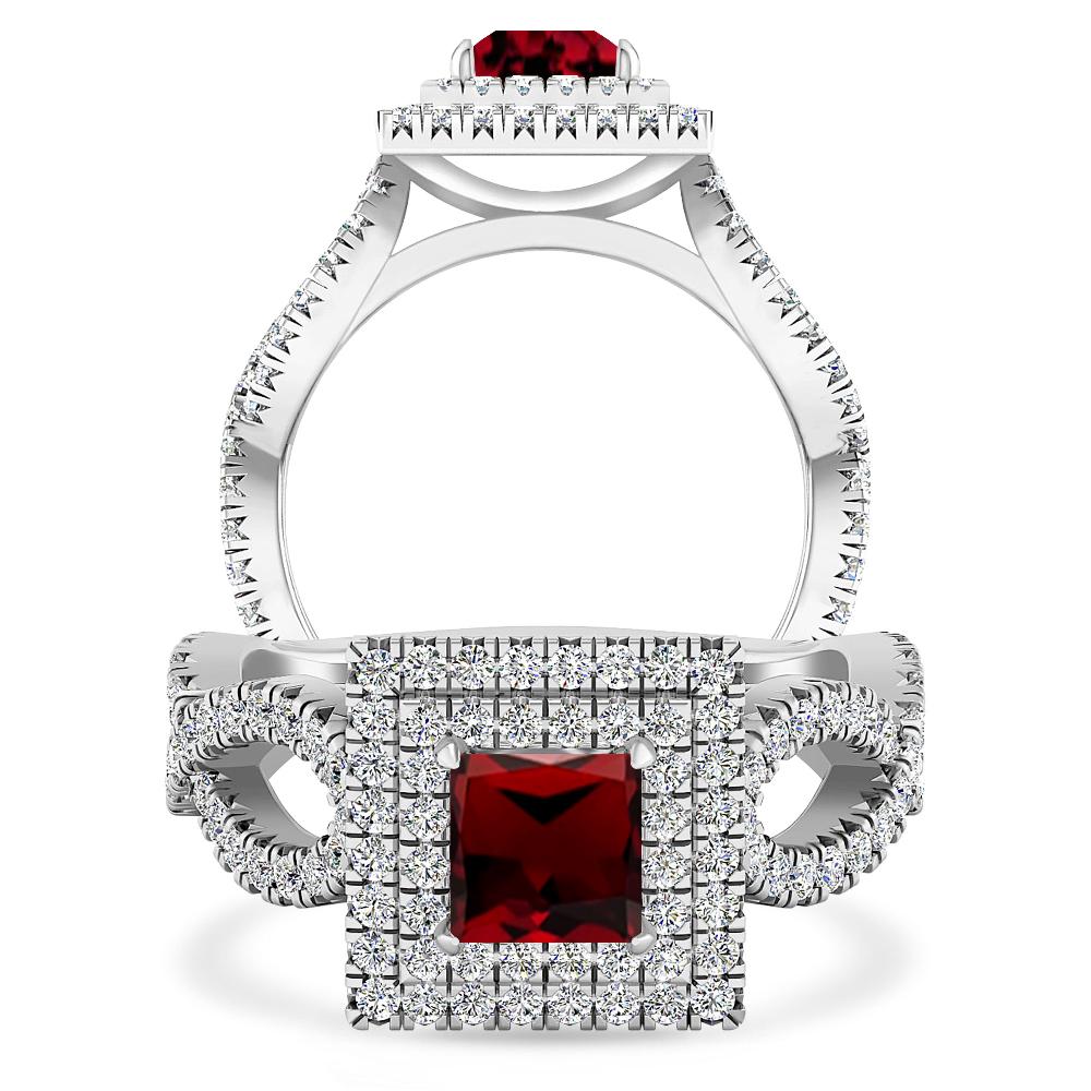 White Gold - Garnet