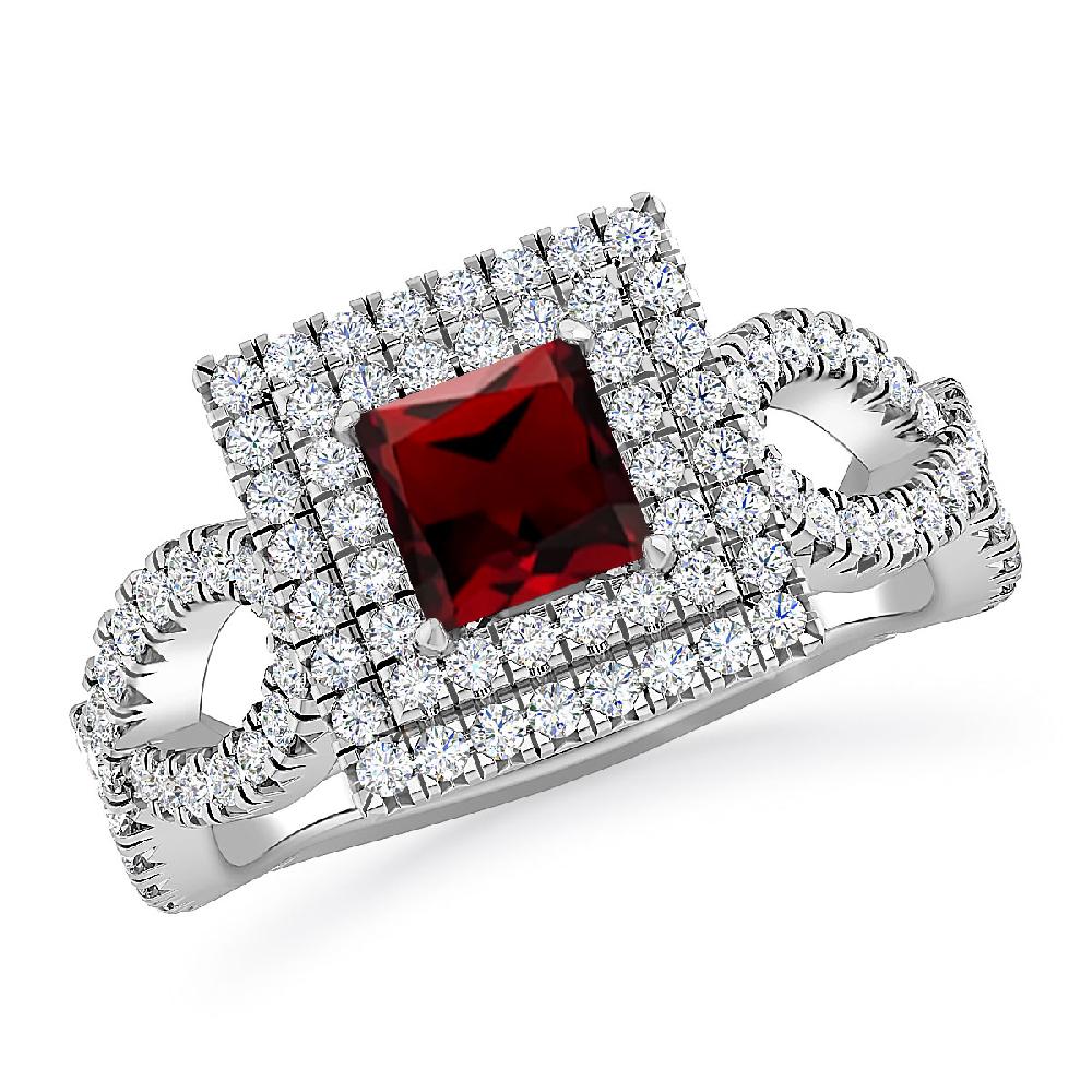 White Gold - Garnet