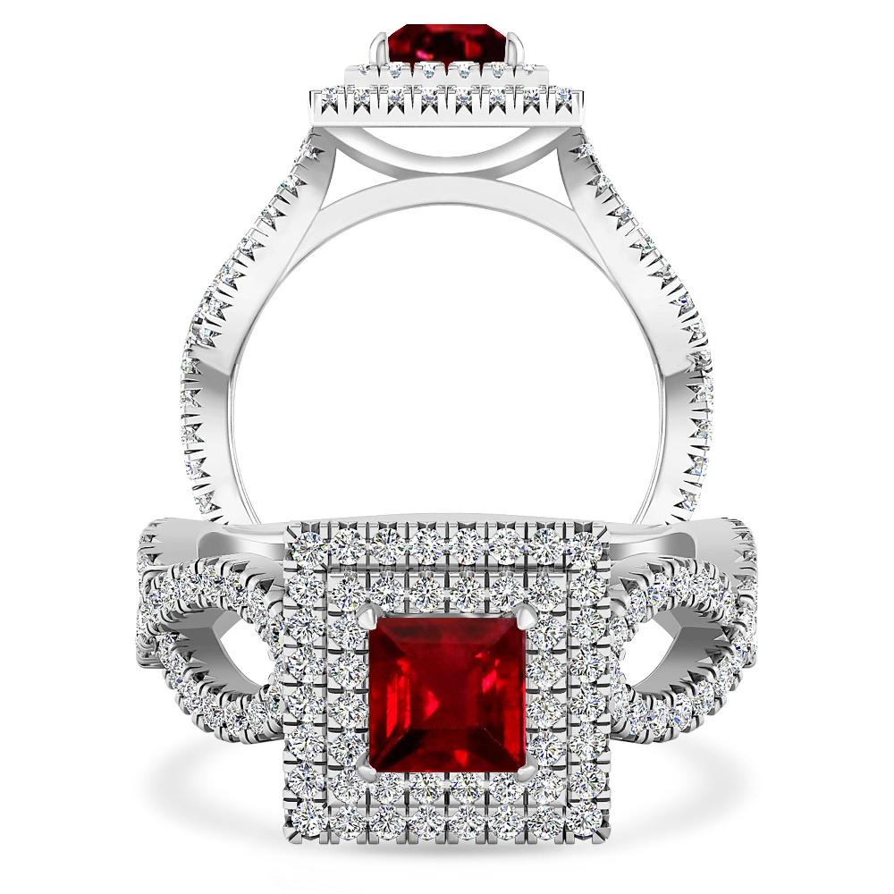 White Gold - Ruby