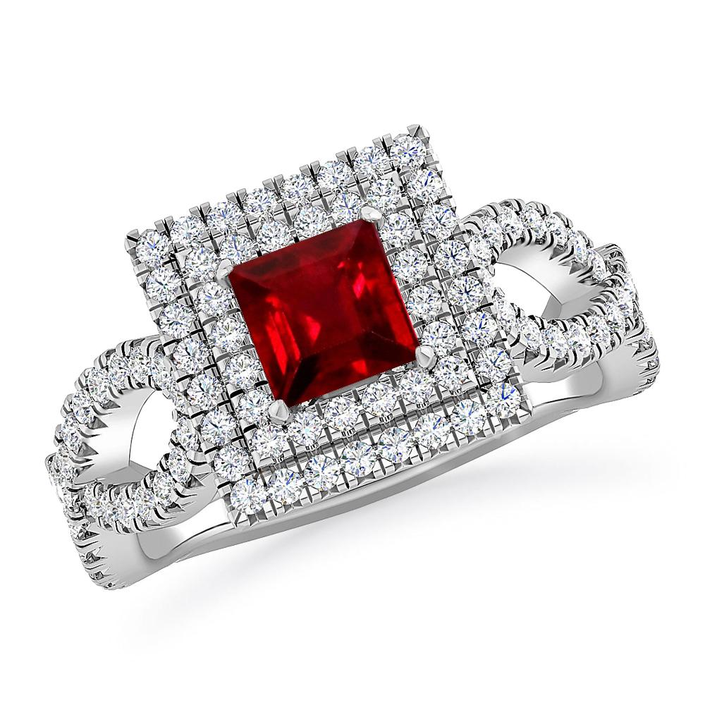 White Gold - Ruby