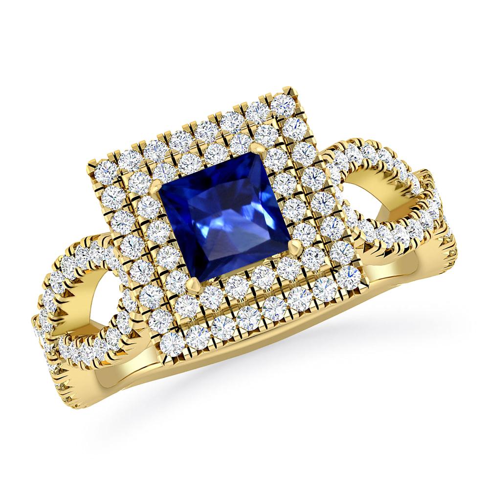 Yellow Gold - Sapphire