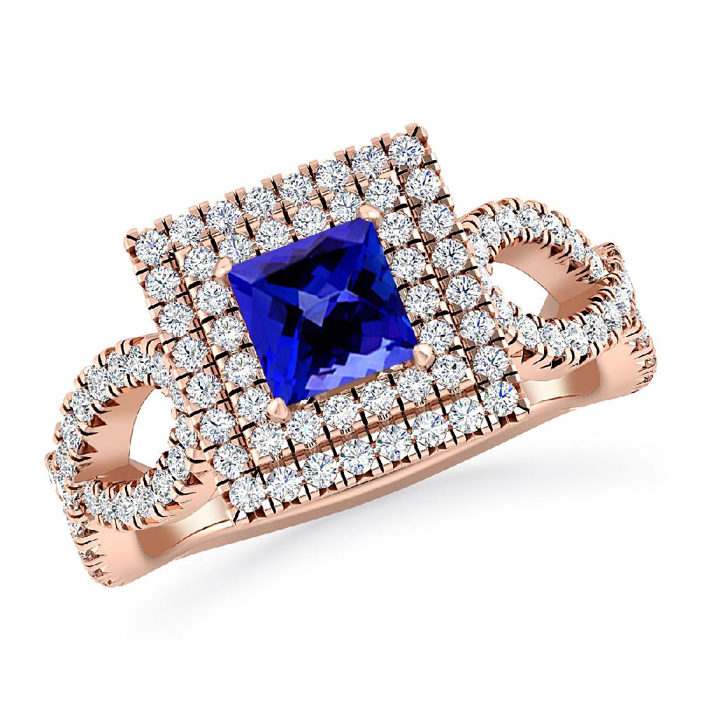 Rose Gold - Tanzanite