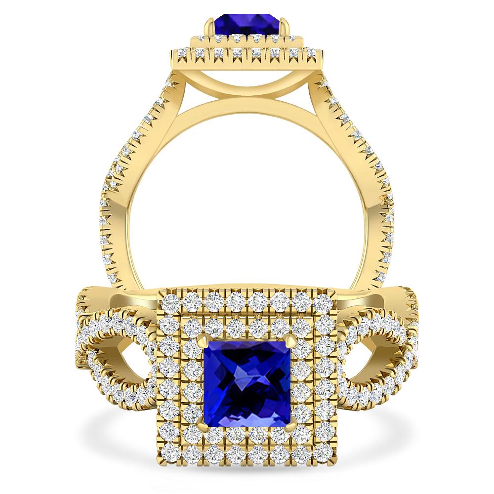 Yellow Gold - Tanzanite