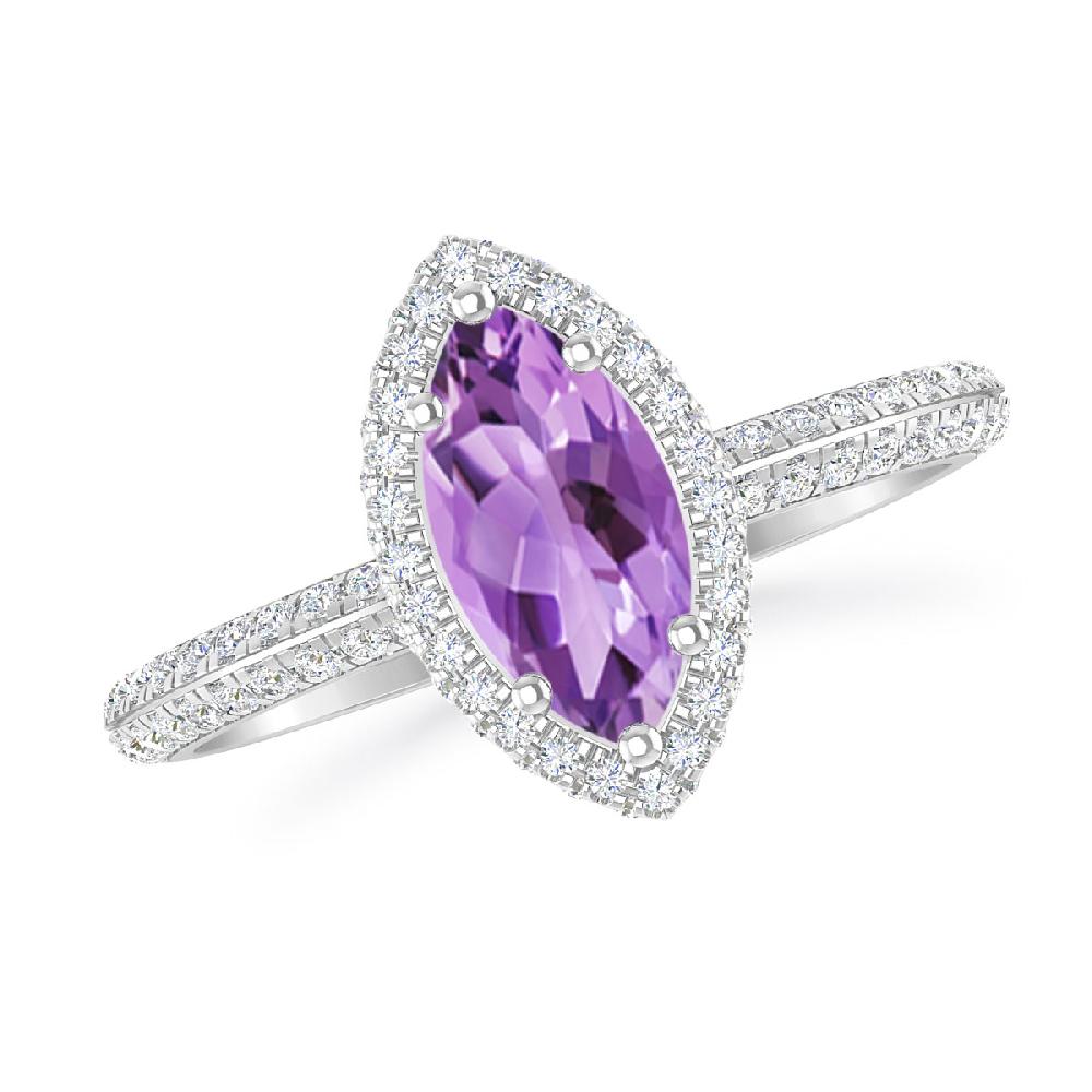 White Gold - Amethyst