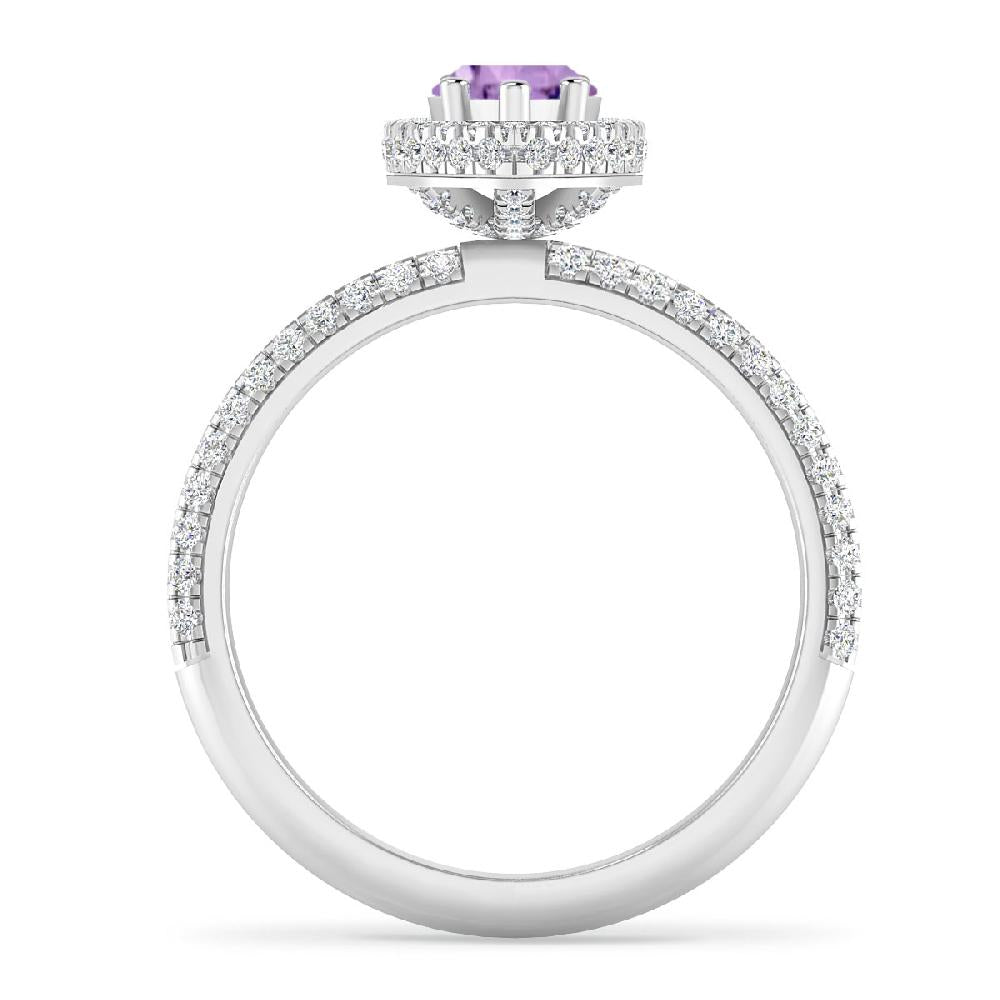 White Gold - Amethyst