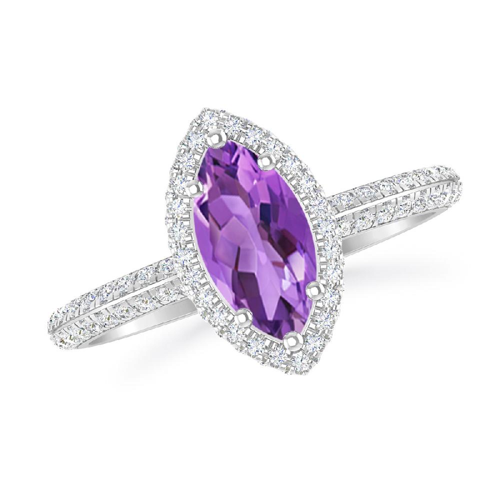 White Gold - Amethyst